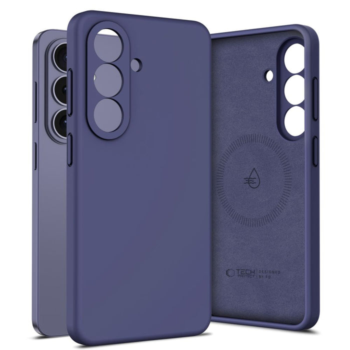 Силиконов калъф Tech-Protect MagSafe за Samsung Galaxy S26 - лилав