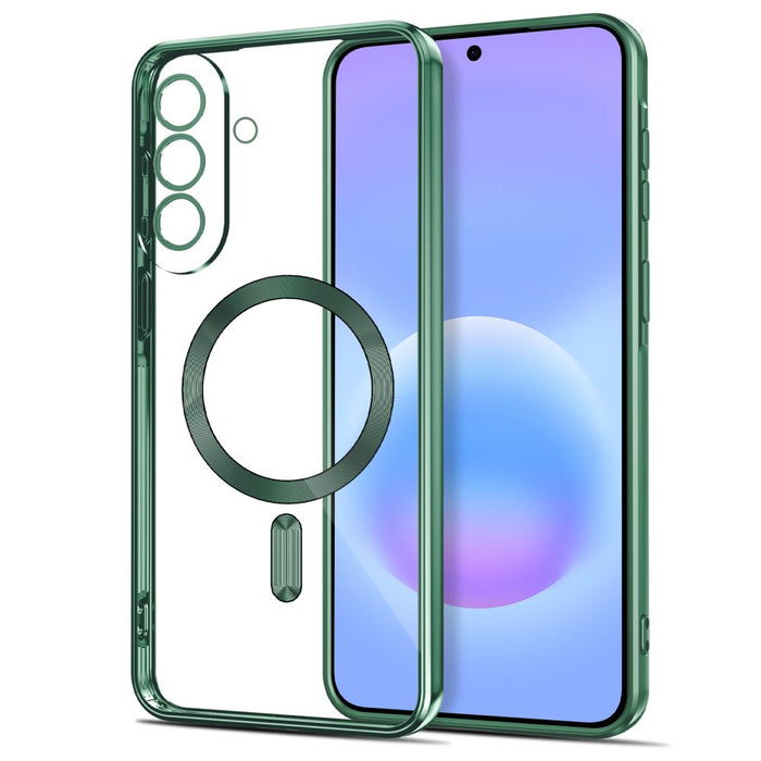 Кейс Tech-Protect MagFlex MagSafe за Samsung Galaxy A37 5G - прозрачен зелен
