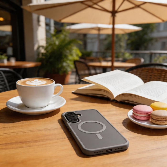 Кейс Tech-Protect Magmat MagSafe за Samsung Galaxy A57 5G - матово сив