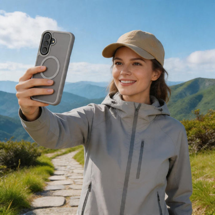 Кейс Tech-Protect Magmat MagSafe за Samsung Galaxy A57 5G - матово сив