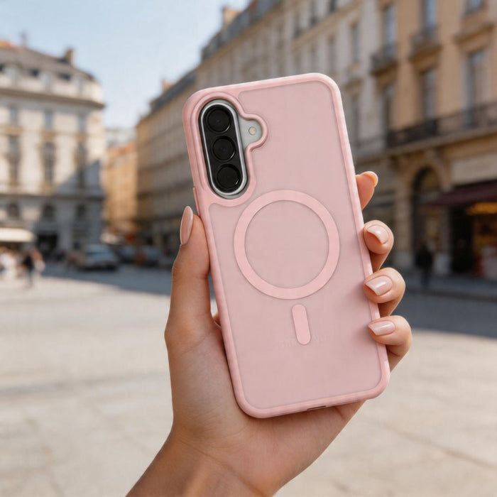Кейс Tech-Protect Magmat MagSafe за Samsung Galaxy A36 / A56 / A37 5G - матово розов