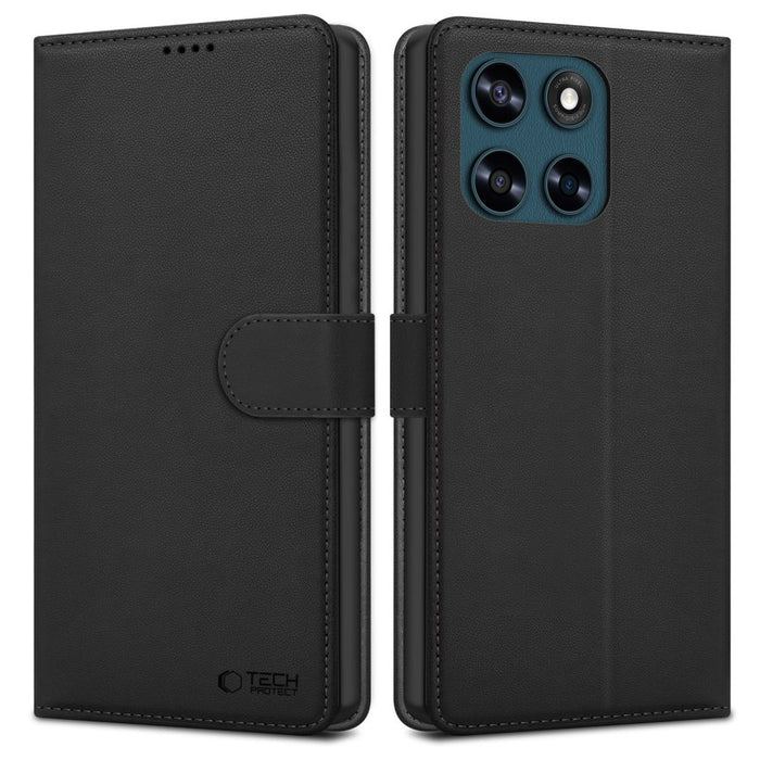 Калъф-портфейл Tech-Protect за Motorola Moto G57 Power / G67 Power - черен