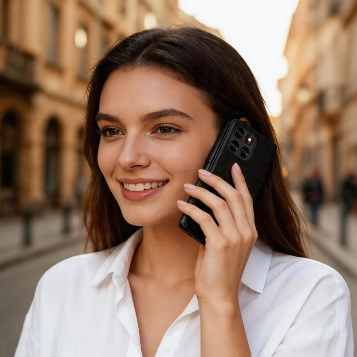 Калъф-портфейл Tech-Protect за Motorola Moto G67 / G77 - черен