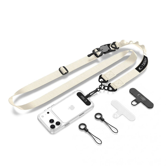 Връзка за телефон Tech-Protect C9S Rope - Бежова