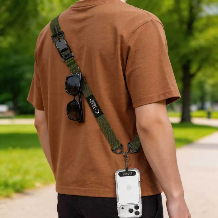 Връзка за телефон Tech-Protect C9S Rope Crossbody - зелена