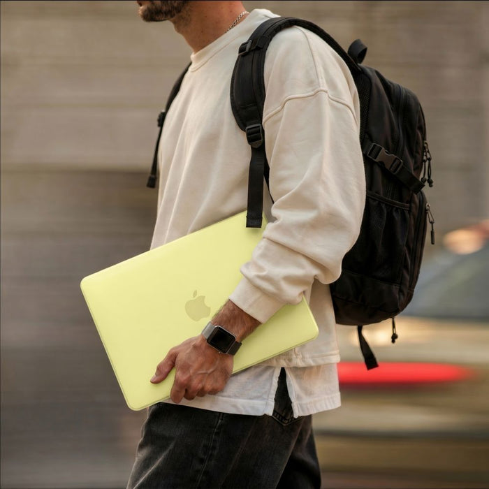 Калъф Tech-Protect Softshell за MacBook Neo 13 2026 - матово жълт