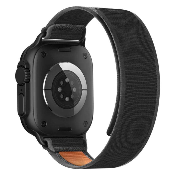 Каишка Tech-Protect Nylon Elite за Apple Watch 44 / 45 / 46 / 49 мм - черно и оранжево