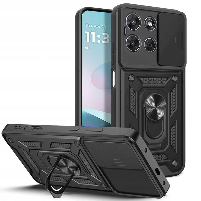 Калъф Tech-Protect CamShield Pro за Motorola Moto G57 Power / G67 Power - черен