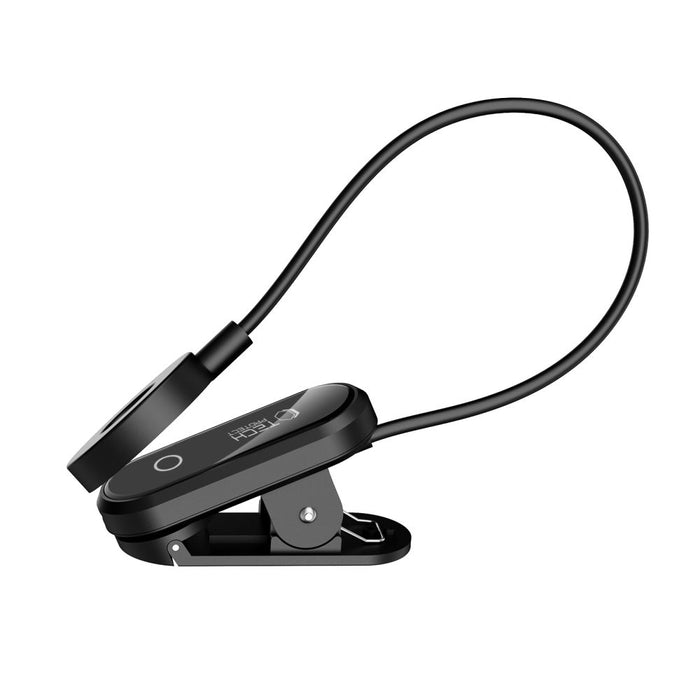 Безжична лампа Tech-Protect LL100 с щипка + USB-A / USB-C кабел 30 см - черна