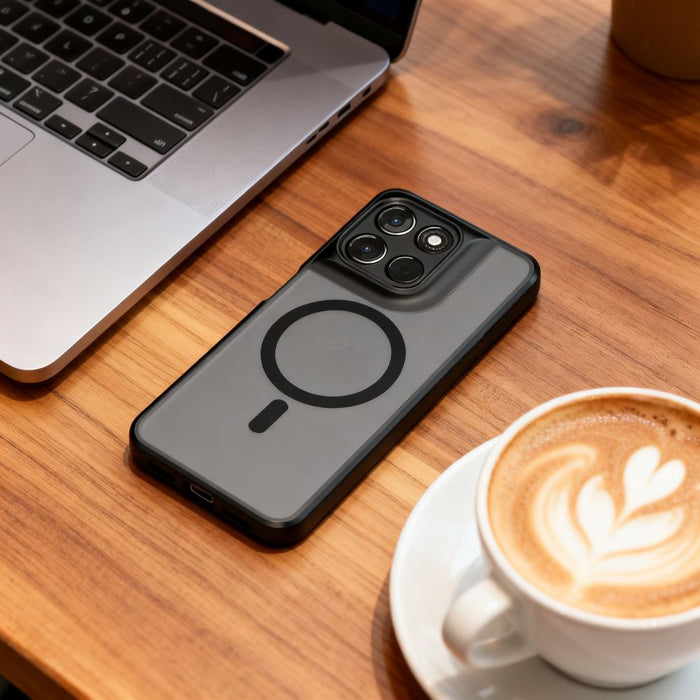 Калъф Tech-Protect Magmat MagSafe за Motorola Moto G57 Power / G67 Power - матово черен