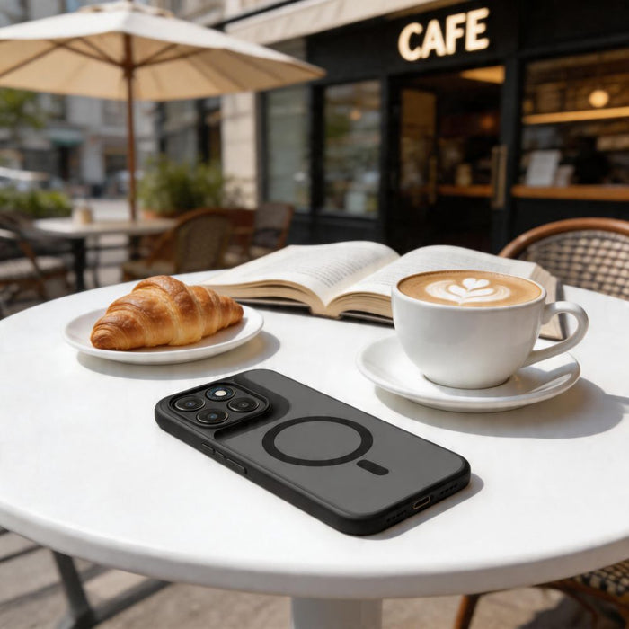 Калъф Tech-Protect Magmat MagSafe за Motorola Moto G67 / G77 - матово черен