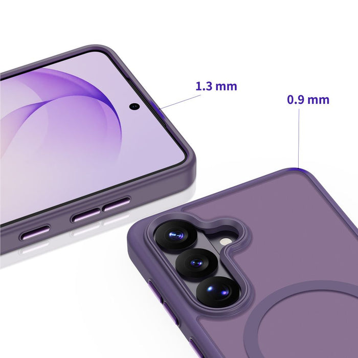 Кейс Tech-Protect Magmat MagSafe за Samsung Galaxy S26 - матово лилав