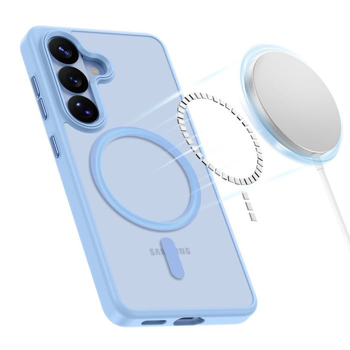 Калъф Tech-Protect Magmat MagSafe за Samsung Galaxy S26 - матово син