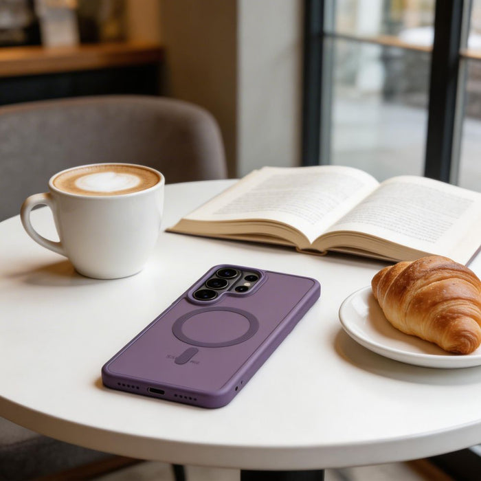 Калъф Tech-Protect Magmat MagSafe за Samsung Galaxy S26 Ultra - матово лилав