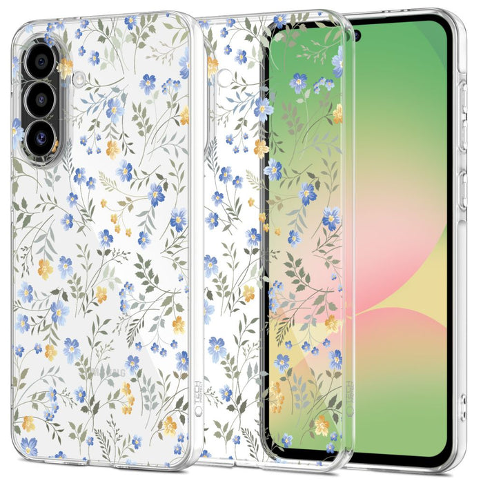 Кейс Tech-Protect FlexAir за Samsung Galaxy A27 - прозрачен, флорален