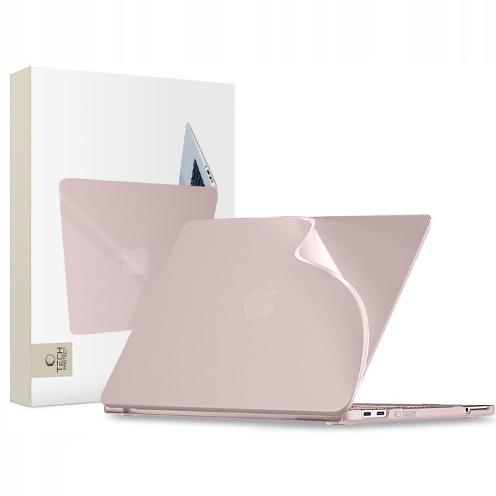 Калъф Tech-Protect Softshell за MacBook 13" 2026 - матово розов