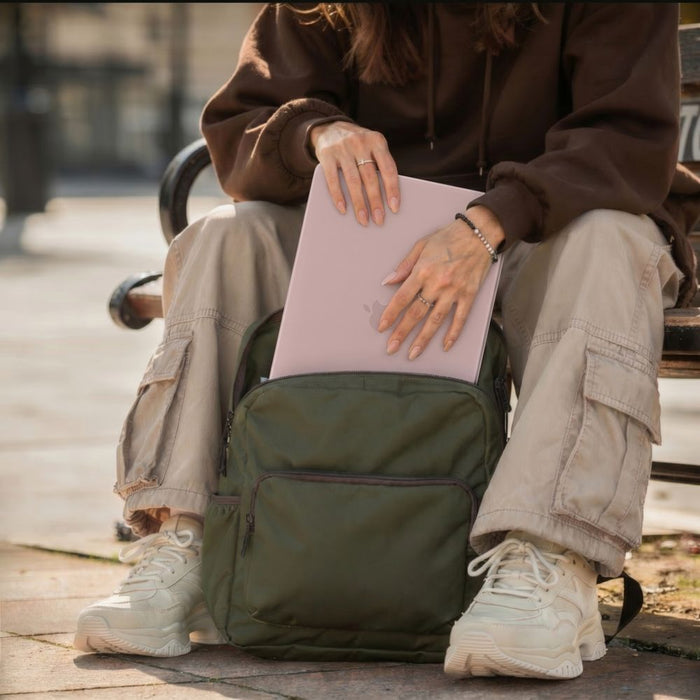 Калъф Tech-Protect Softshell за MacBook 13" 2026 - матово розов