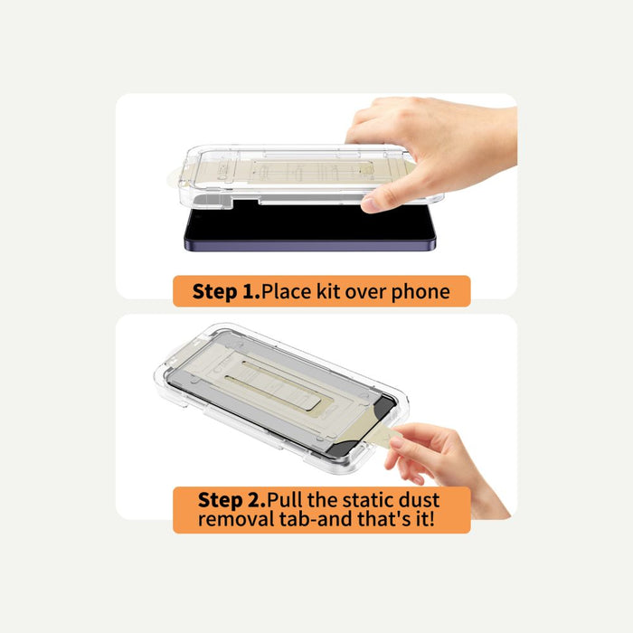 Tech-Protect Quick Set AR+ антирефлексно стъкло за Samsung Galaxy S26 - черно