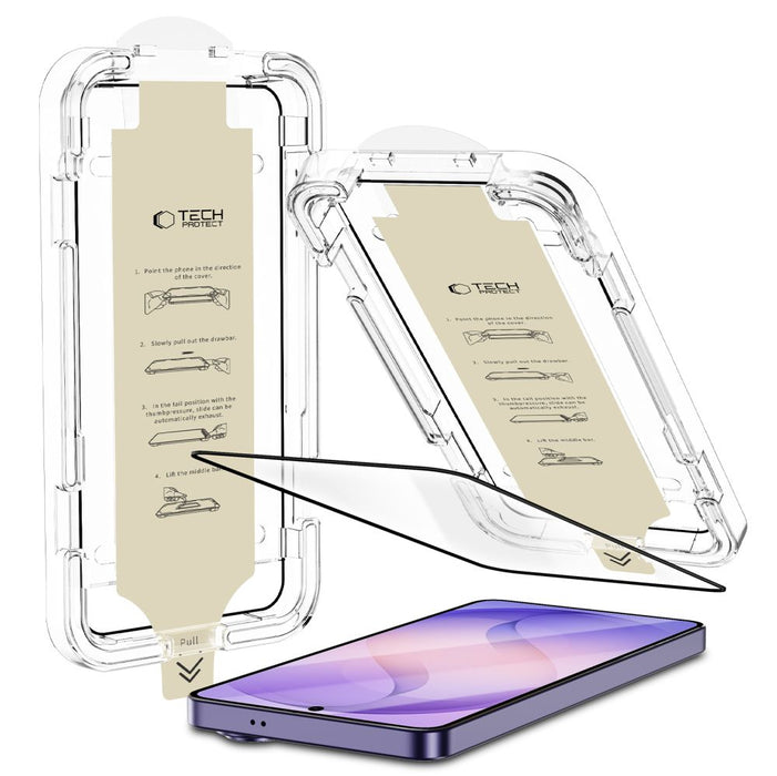 Tech-Protect Quick Set AR+ антирефлексно стъкло за Samsung Galaxy S26 Ultra - черно