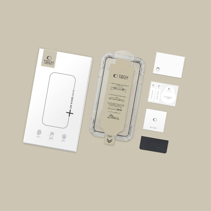 Tech-Protect Quick Set AR+ антирефлексно стъкло за Samsung Galaxy S26 Ultra - черно