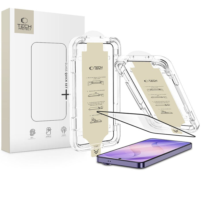 Tech-Protect Quick Set AR+ антирефлексно стъкло за Samsung Galaxy S26 Ultra - черно