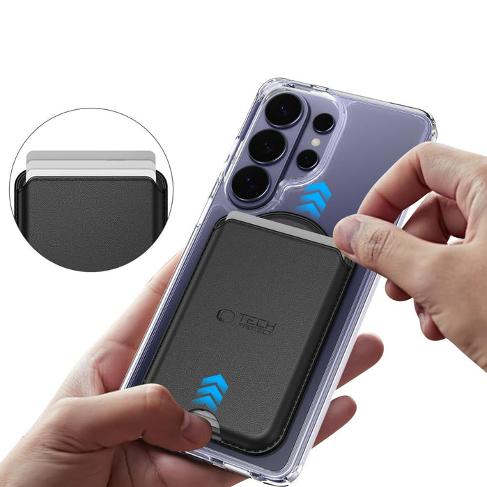 Tech-Protect CH02 MagWallet Магнитен портфейл MagSafe за телефон - черен
