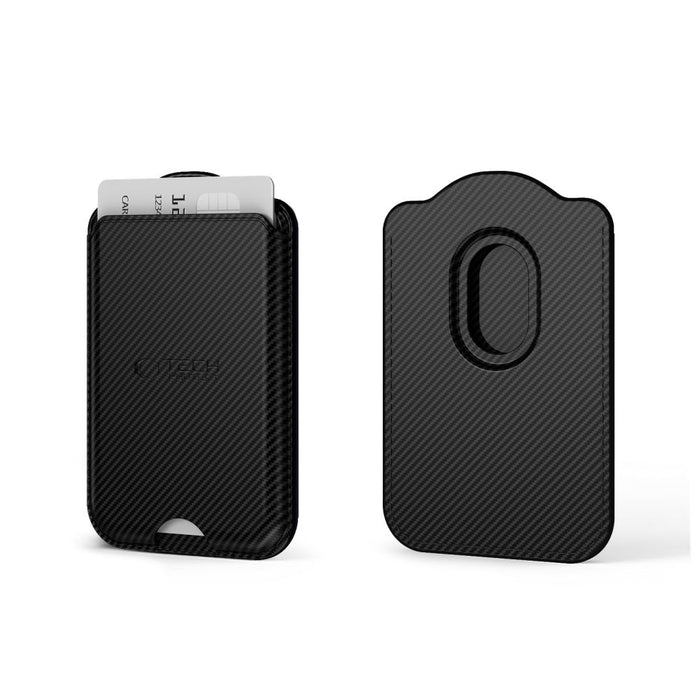 Tech-Protect CH02 MagWallet MagSafe магнитен портфейл за телефон - карбон