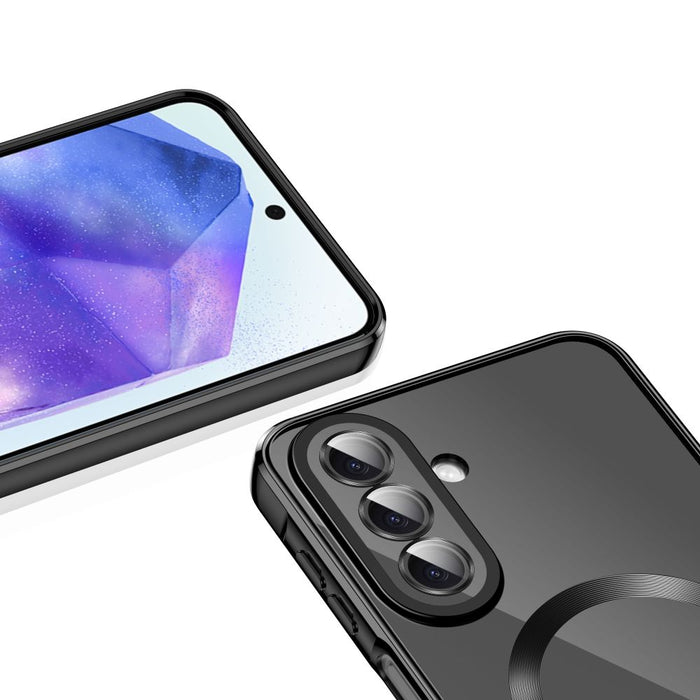 Кейс Tech-Protect MagFlex MagSafe за Samsung Galaxy A27 5G - прозрачен черен