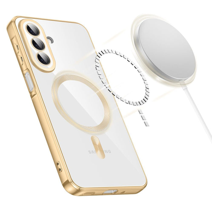 Кейс Tech-Protect MagFlex MagSafe за Samsung Galaxy A27 5G - прозрачен златист