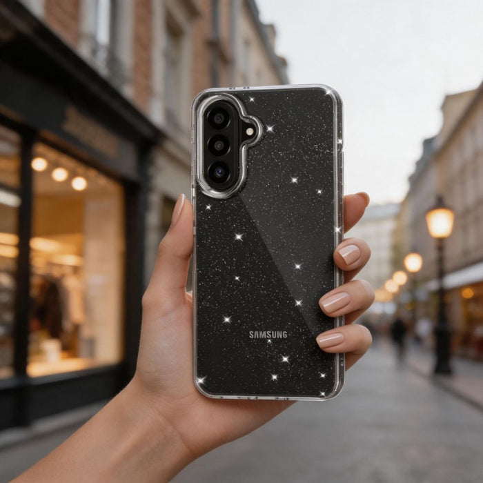 Кейс Tech-Protect FlexAir за Samsung Galaxy A27 5G - прозрачен и брокат