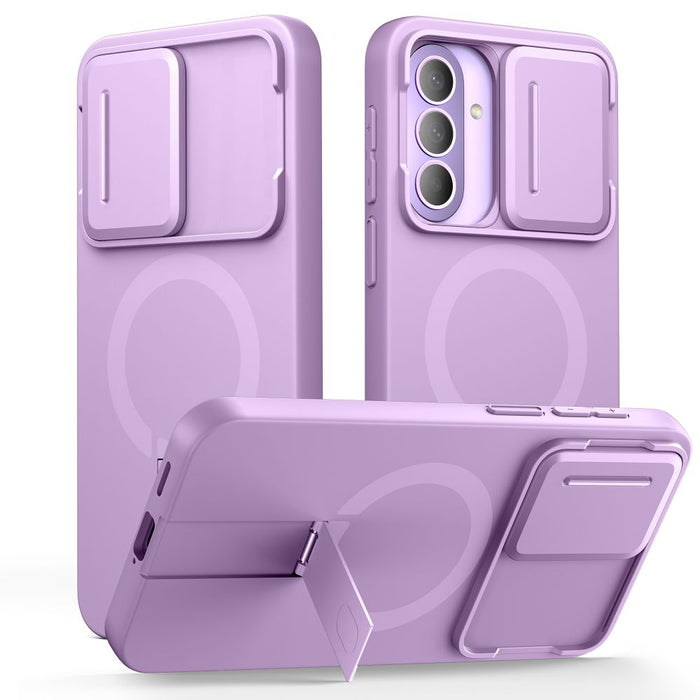 Кейс Tech-Protect Kevlar Aura MagSafe за Samsung Galaxy A57 - лилав
