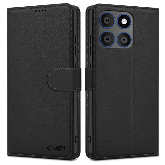 Калъф-портфейл Tech-Protect за Motorola Edge 70 5G - черен