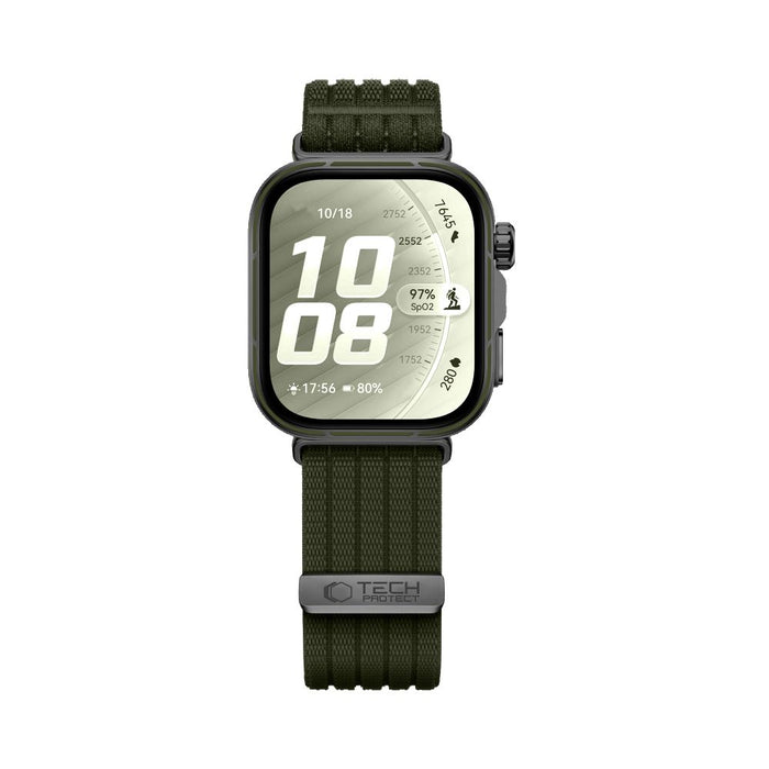 Найлонова каишка Tech-Protect за Huawei Watch Fit 3 / 4 / 4 Pro / 5 / 5 Pro - зелена