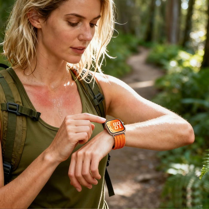 Найлонова каишка Tech-Protect за Huawei Watch Fit 3 / 4 / 4 Pro / 5 / 5 Pro - оранжева