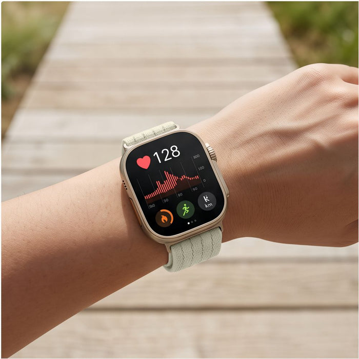 Найлонова каишка Tech-Protect за Huawei Watch Fit 3 / 4 / 4 Pro / 5 / 5 Pro - бяла