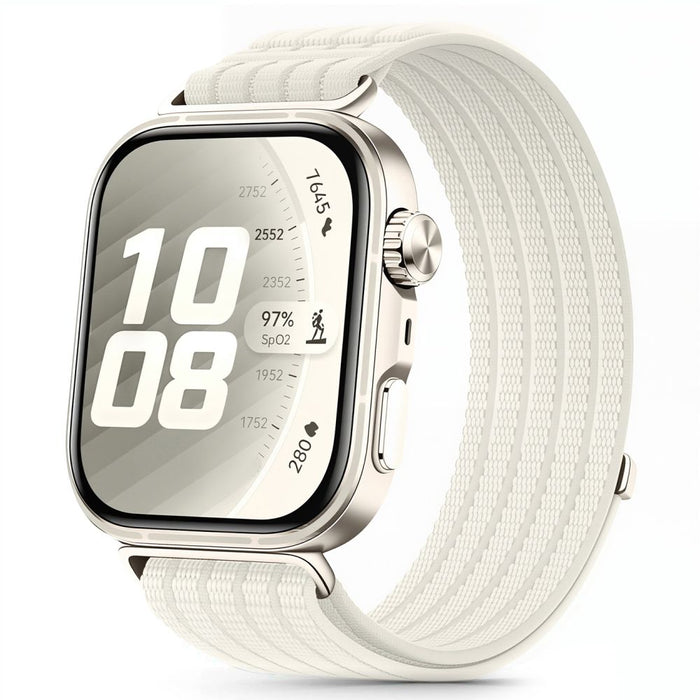 Найлонова каишка Tech-Protect за Huawei Watch Fit 3 / 4 / 4 Pro / 5 / 5 Pro - бяла