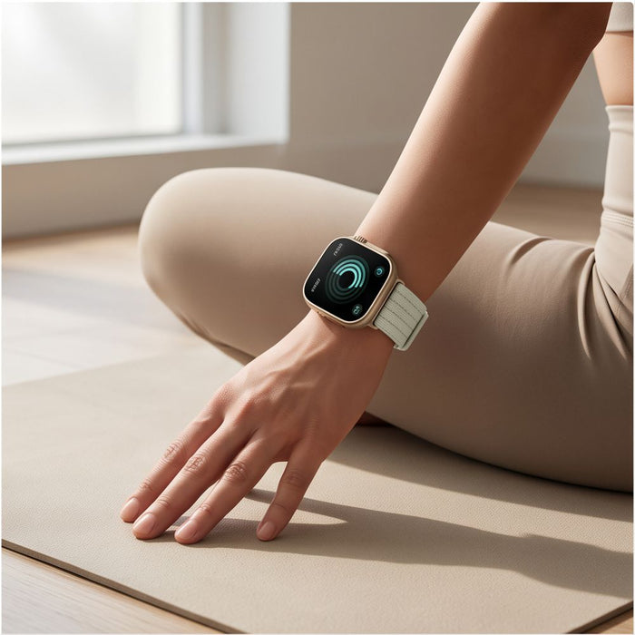 Найлонова каишка Tech-Protect за Huawei Watch Fit 3 / 4 / 4 Pro / 5 / 5 Pro - бяла