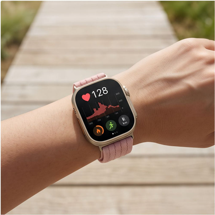 Найлонова каишка Tech-Protect за Huawei Watch Fit 3 / 4 / 4 Pro / 5 / 5 Pro - розова