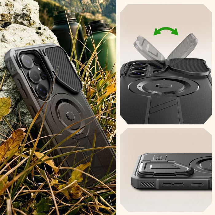 Комплект от 2 калъфа Tech-Protect Kevlar MagSafe за Samsung Galaxy S26 Ultra - черен