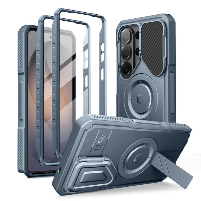 Комплект от 2 калъфа Tech-Protect Kevlar MagSafe за Samsung Galaxy S26 Ultra - син