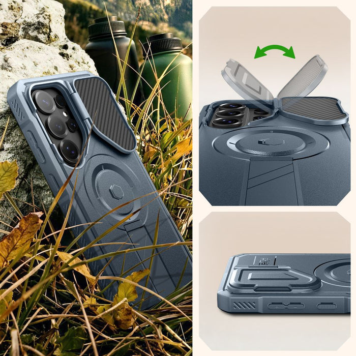 Комплект от 2 калъфа Tech-Protect Kevlar MagSafe за Samsung Galaxy S26 Ultra - син