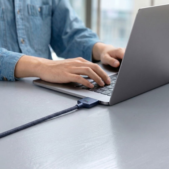 Кабел Tech-Protect MMC01 Ultraboost USB-C / USB-C MagSafe 3 140W 200 см за MacBook - тъмносин