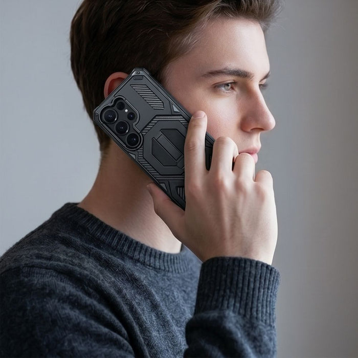 Tech-Protect MagBlast MagSafe калъф + закалено стъкло 2 броя за Samsung Galaxy S26 Ultra - черен