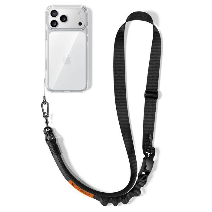 Връзка за телефон Tech-Protect C9S Rope - черно-оранжева