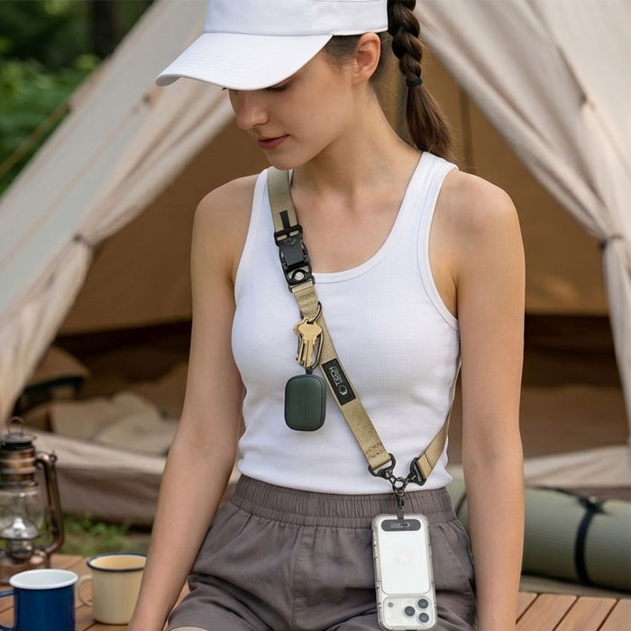 Връзка за телефон Tech-Protect C9S Rope - Бежова