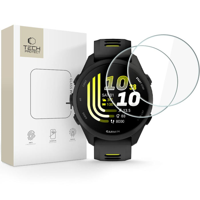 Tech-Protect Glass Fit+ 2 броя закалено стъкло за Garmin Forerunner 70 / 170