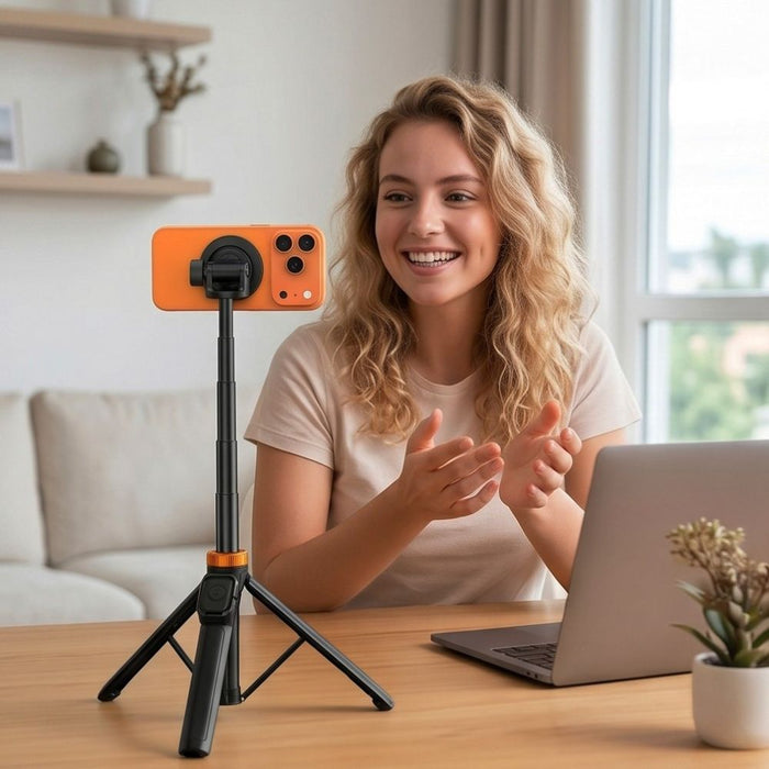 Селфи стик Tech-Protect L03S MagSafe Bluetooth Selfie Stick Tripod - черен