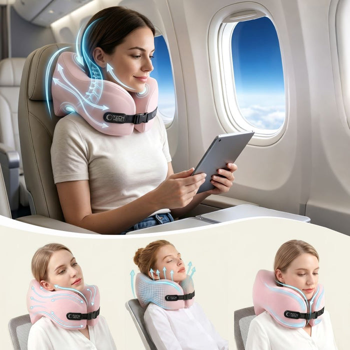 Възглавница за пътуване Tech-Protect ComfortRest - розова