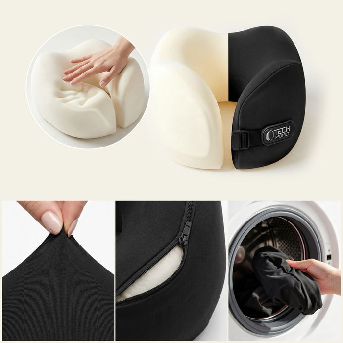 Възглавница за пътуване Tech-Protect ComfortRest - черна