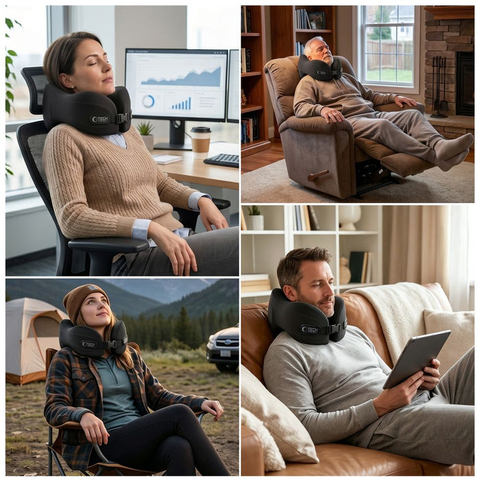 Възглавница за пътуване Tech-Protect ComfortRest - черна